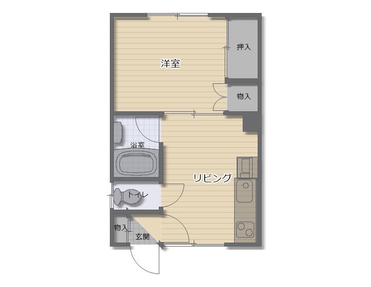 早川コーポの間取り