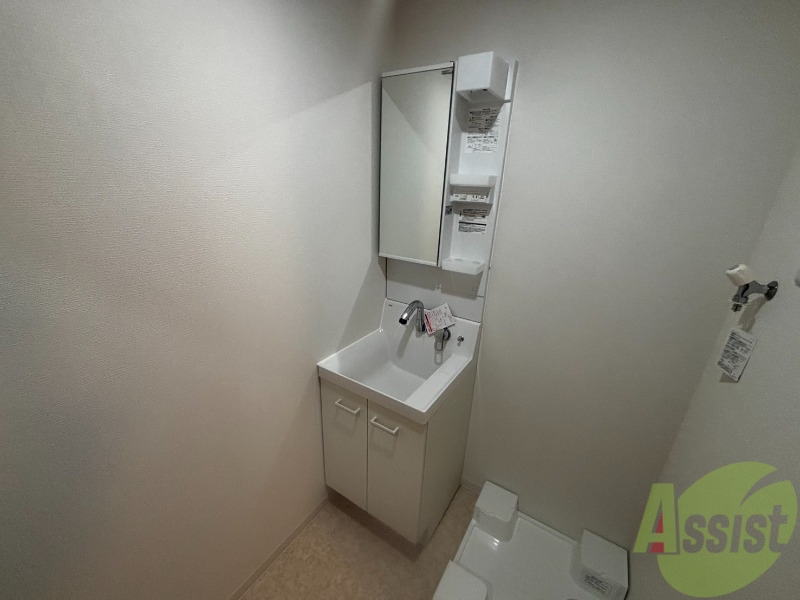 洗面設備　洗面所は独立しており、シャワー付きです。