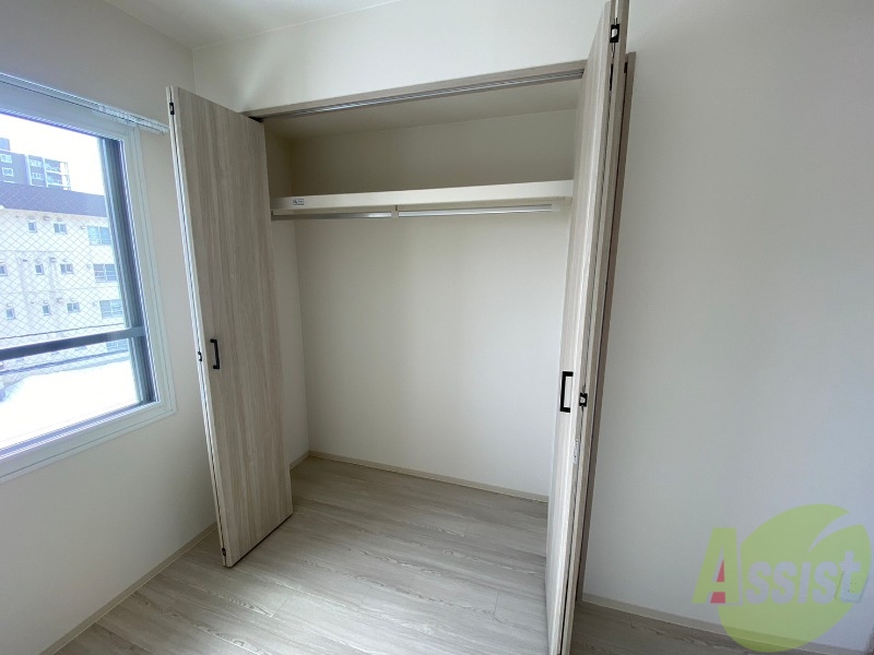 収納　洋室にはクローゼットがあるのですっきり片付きそうです。