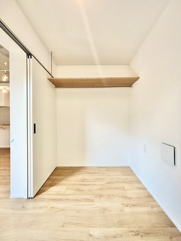 収納　生活空間を分けられる仕様