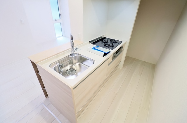 キッチン　１０１号室の写真です。