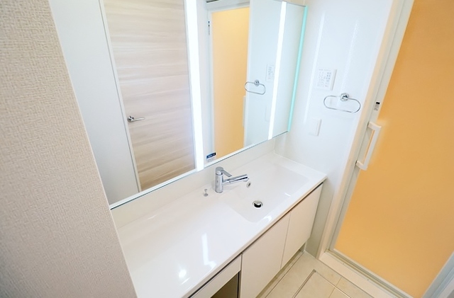 洗面設備　１０１号室の写真です。