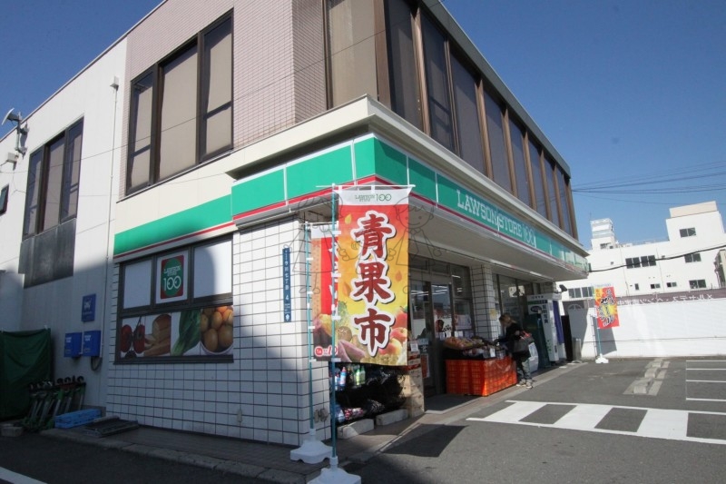 コンビニ　ローソンストア100東住吉今川店（コンビニ）まで375m