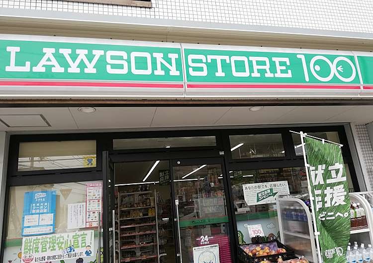 スーパー　ローソンストア100 草加西町店（スーパー）まで738m