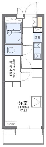 レオパレスディアコートFの間取り写真