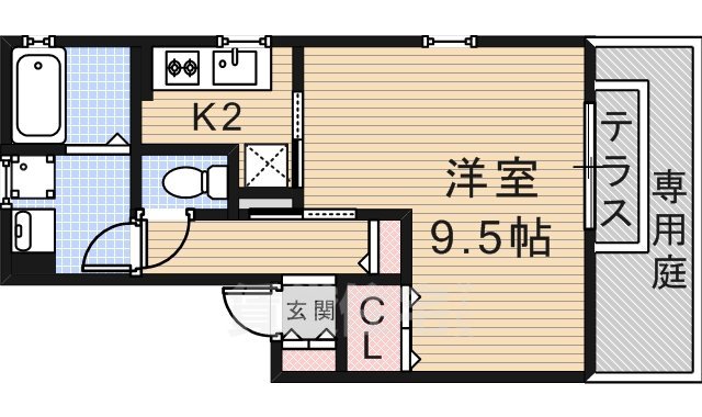 アウラ千里丘の間取り写真