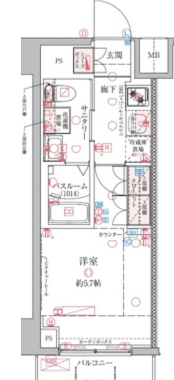 クレヴィスタ横浜関内の間取り写真