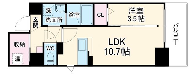 ソシオ心斎橋の間取り写真