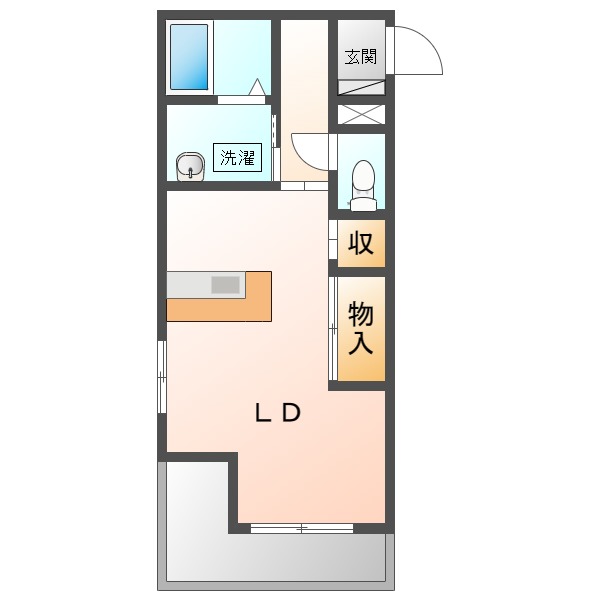 取手市新町のマンションの間取り