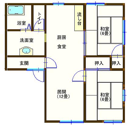 ラフォーレ五十部６の間取り