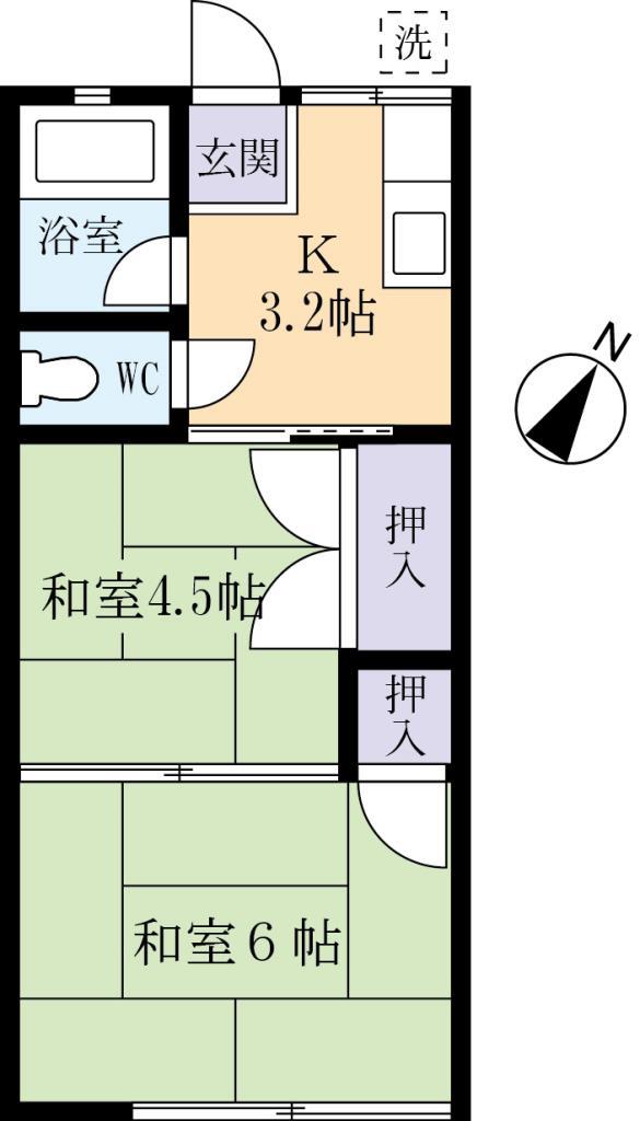 シティハイム熊田Ｂの間取り