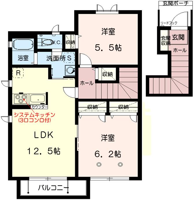 グリーン フレーム_間取り_0