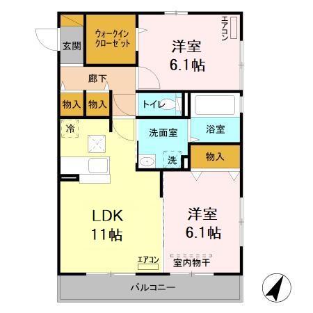 グリーンアレイＣの間取り