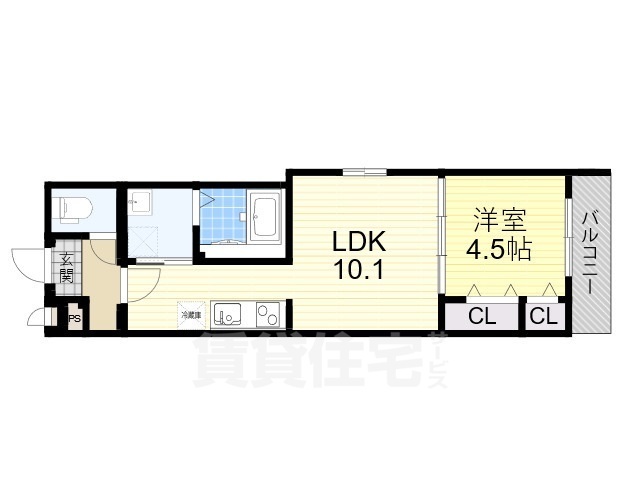 フジパレス上住吉の間取り