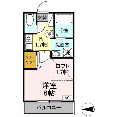 ジュネスＫの間取り