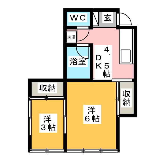 平和荘の間取り