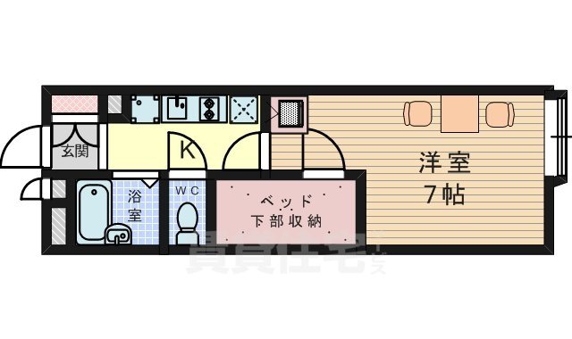 【高槻市東五百住町のマンションの間取り】