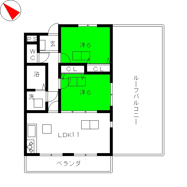 エルセレッソの間取り