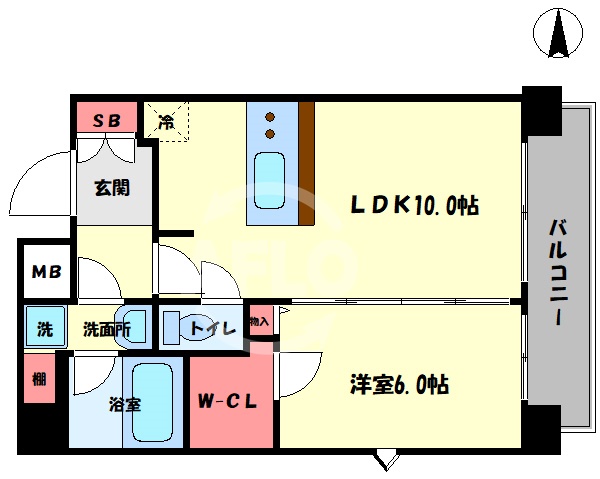 ランドセントラル梅田の間取り