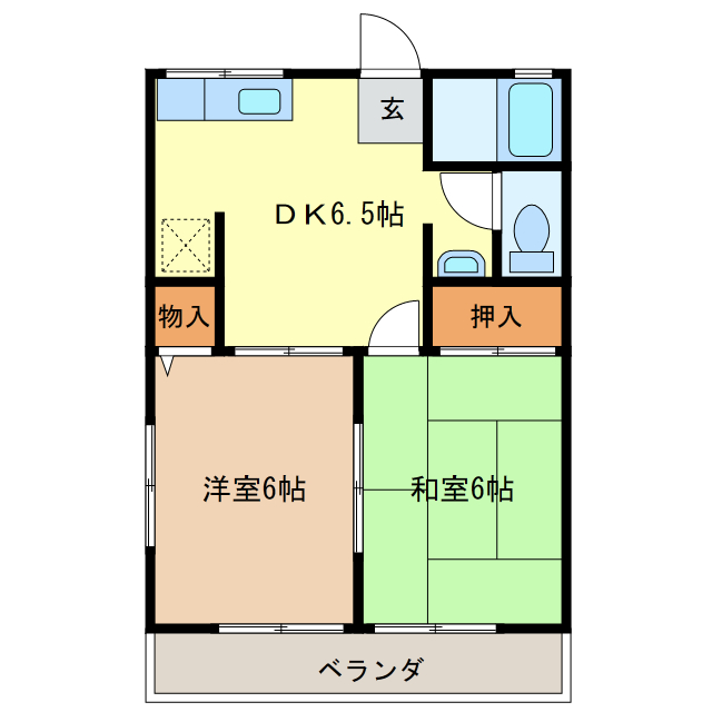 カストルの間取り