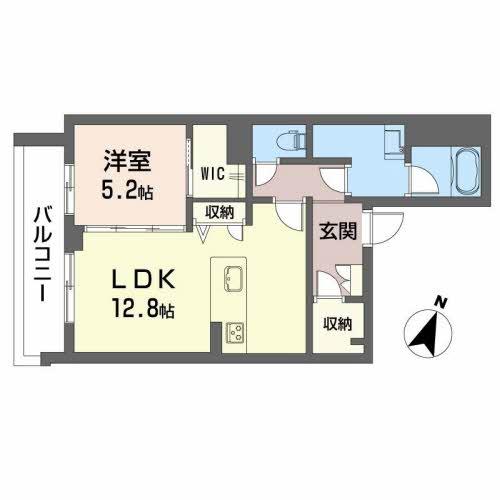 【熊本市東区長嶺西のマンションの間取り】