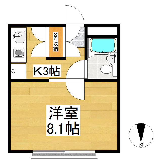 メゾン蟻ヶ崎の間取り