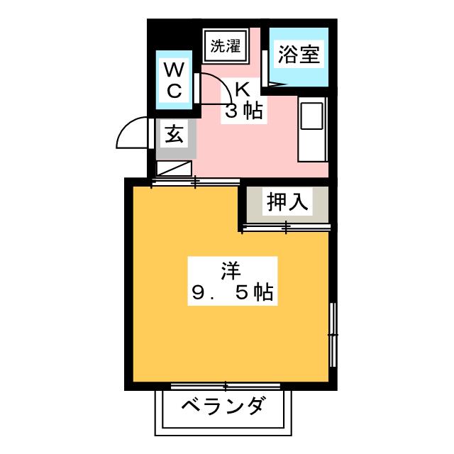 ジュネス名北Ａの間取り