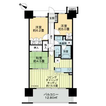 ライオンズ茅ヶ崎ザ・アイランズ　II街区の間取り