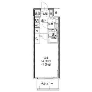 S-RESIDENCE神戸磯上通の間取り