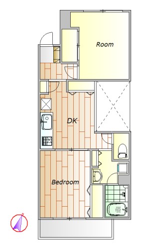 品川区荏原のマンションの間取り