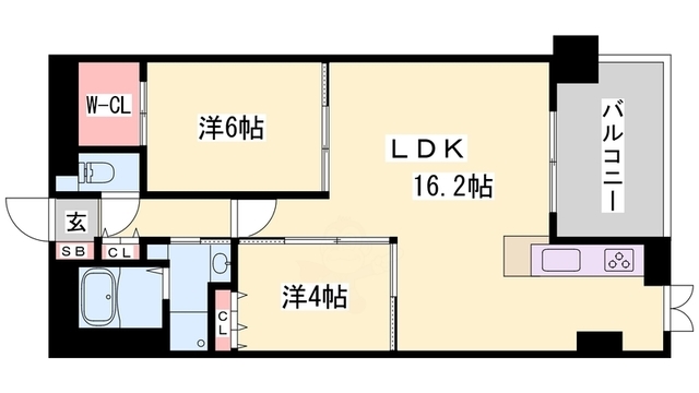 プレサンスネオ姫路の間取り