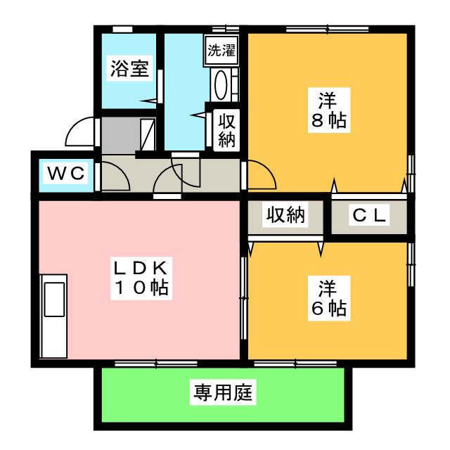 リビングタウン佐鳴Ｂの間取り