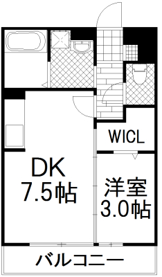 さいたま市大宮区三橋のアパートの間取り