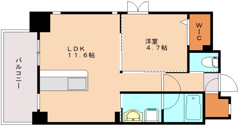 ロイヤルライン周船寺の間取り