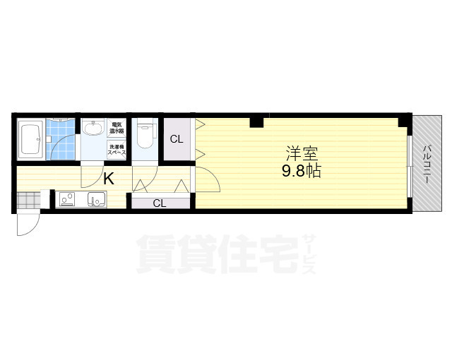 奈良市大宮町のマンションの間取り