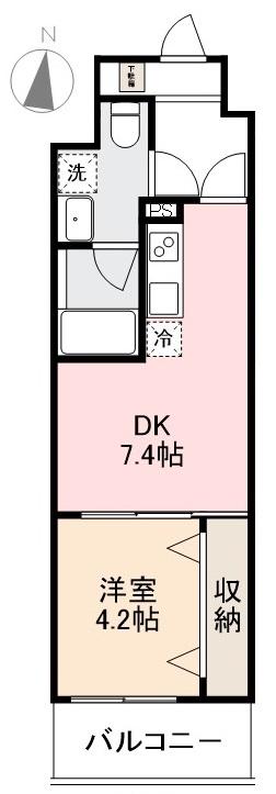 高松市扇町のマンションの間取り