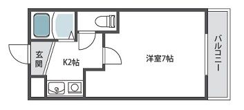 【東大阪市御幸町のマンションの間取り】