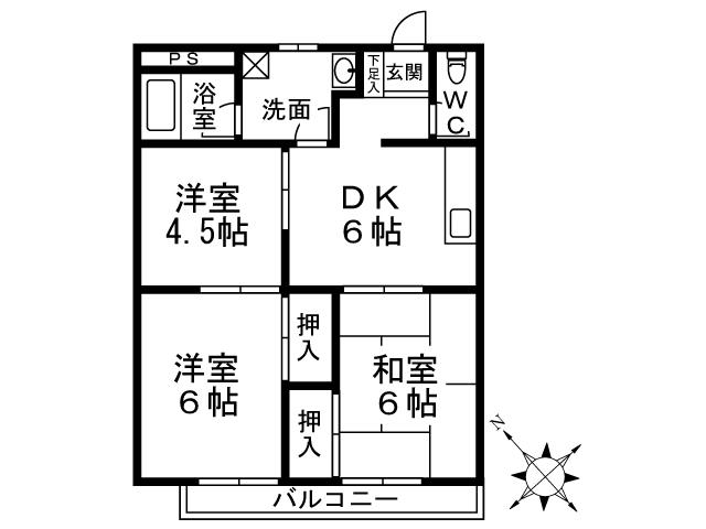 リバーサイド荒津の間取り