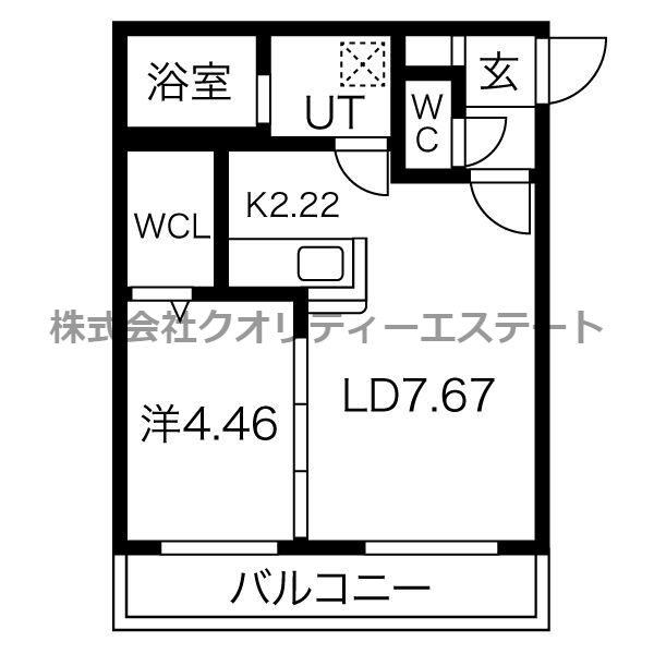 プリヴィエール旭町の間取り