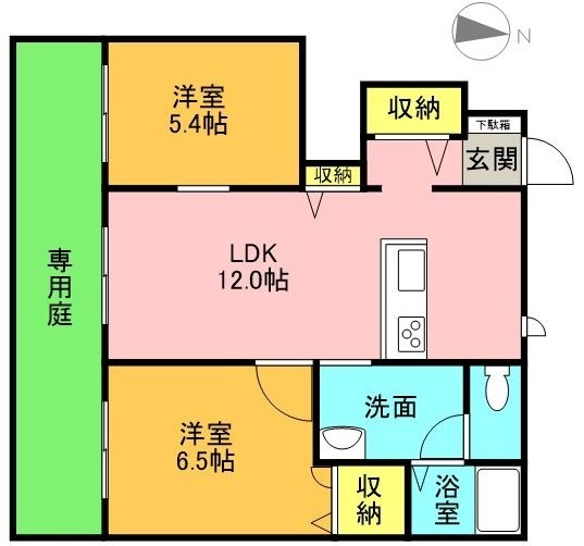 シャルマン青葉の間取り