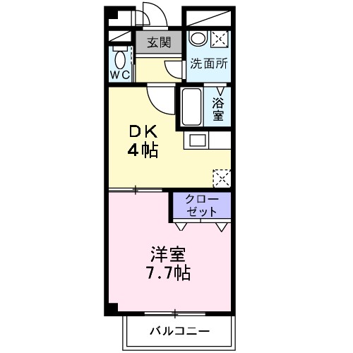 【泉大津市森町のマンションの間取り】