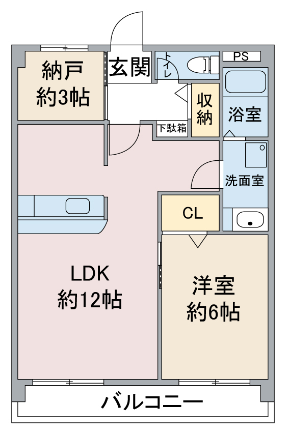 スカイル白川の間取り