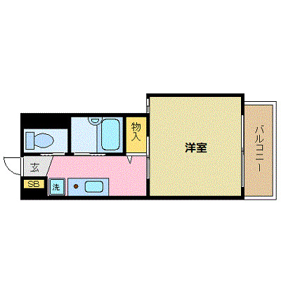 那覇市宇栄原のマンションの間取り