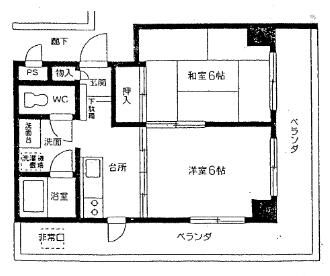 川越市松江町のマンションの間取り