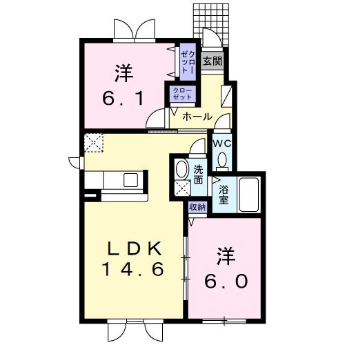 ル・シーニュ大和　IIの間取り