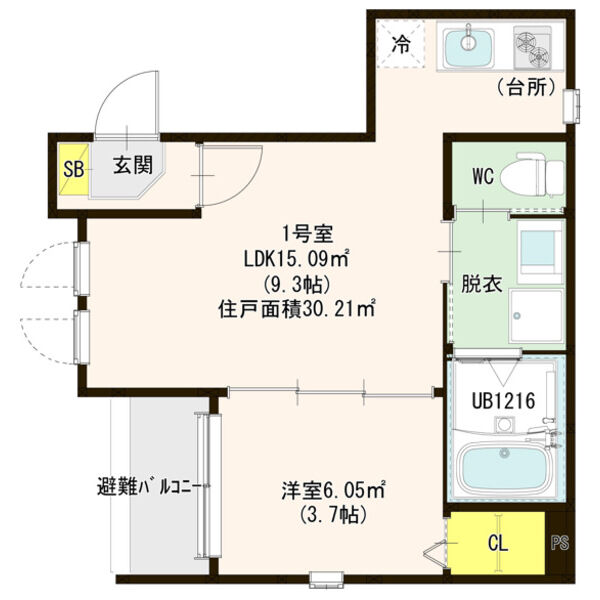 【アルカーサ道徳新町の間取り】