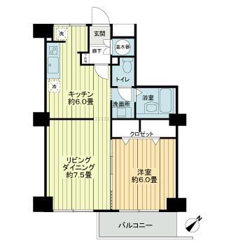 田町東豊エステートの間取り