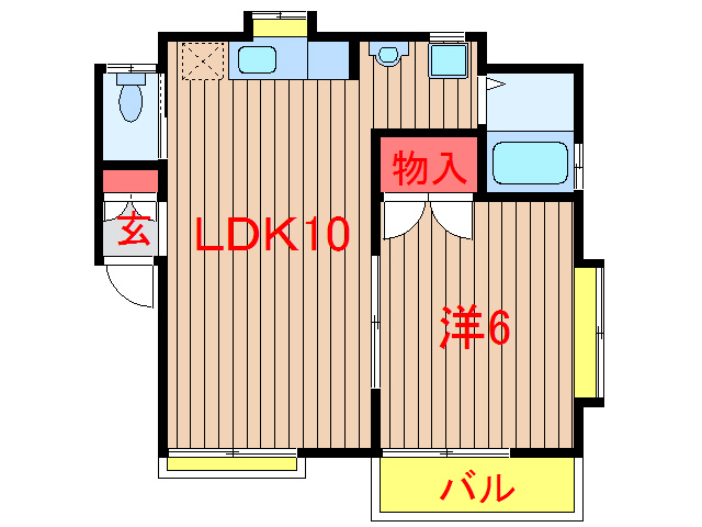 鎌ケ谷市東鎌ケ谷のアパートの間取り