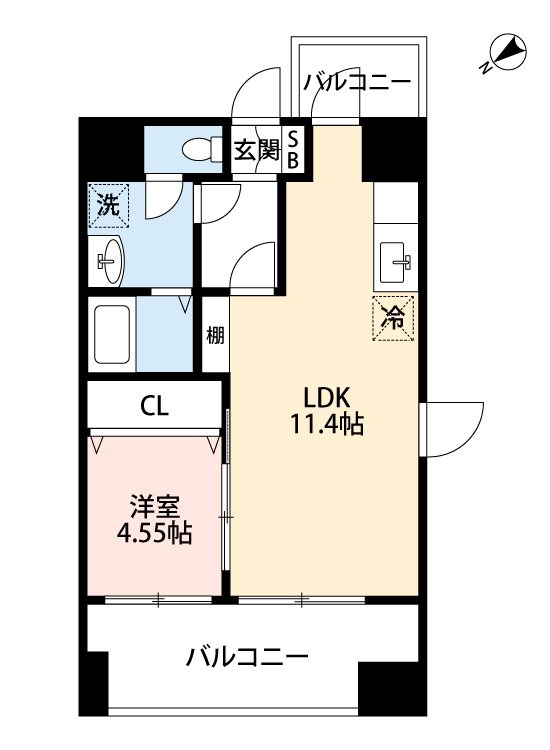 スプランドゥール新屋敷の間取り