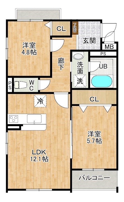 ロワール・イン柳原町の間取り